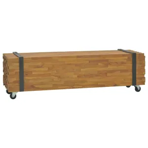 TV-Schrank 110x30x32,5 cm Massivholz Teak
